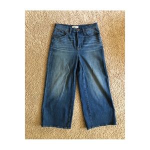 Madewell wise leg crop pants